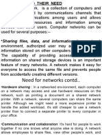 Sharing Files, Data, and Information. in A Network
