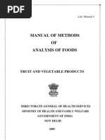 Download Methods of Analysis Processed Fruits and Vegetables Final by Ankur Bhavsar SN55101032 doc pdf