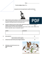 Test microscop, biotop, biocenoza, lant trofic