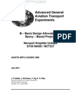 AGATE-WP3.3-033051-096 B-Basis Design Allowables for Epoxy Based Prepreg - Newport Graphite Unitape G150 NASS-NCT321