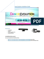 Dance Evolution Installation Guide: Requirements