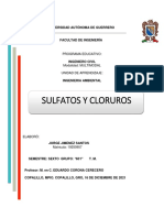 Sulfatos y Cloruros. - Jorge Jimenez. I.ambiental