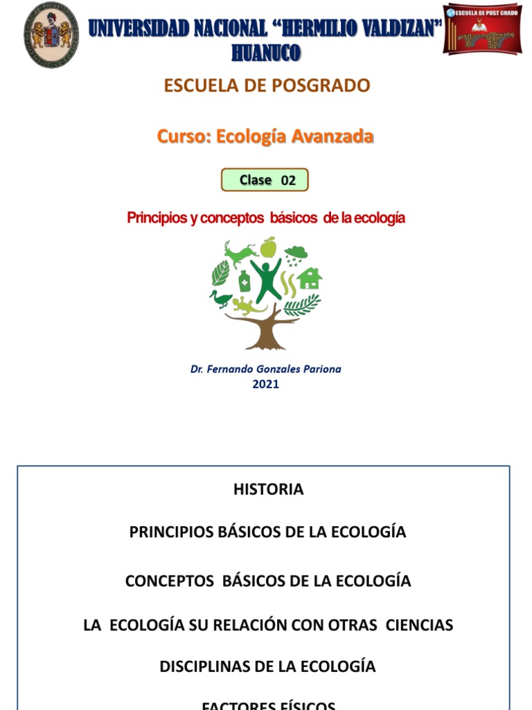 Principios y conceptos de ecología | PDF | Ecología | Tierra