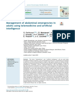 Management of Abdominal Emergencies in Adults Using Telemedicine and Artificial Intelligence