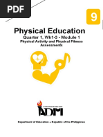 Pe9 - q1 - Mod1 - Physical Activity and Physical Fitness Assessments - v3