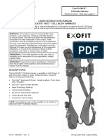 User Instruction Manual Exofit Nex™ Full Body Harness: Model Numbers: (See Back Pages.)