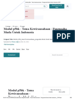 Modul p5bk - Tema Kewirausahaan - Pengusaha Muda Untuk Indonesia - PDF
