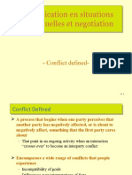 Comunication en Situations Conflictuelles Et Negotiation