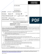 Assessment Cover Sheet: Please Complete Section Below