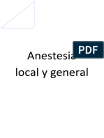 Anestesia Local y General
