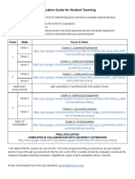 evaluation guide for student teaching