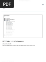 MPLS Layer 3 VPN Configuration