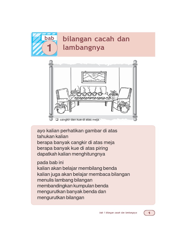 Materi Matematika Kelas 1 Bab 1 | PDF