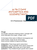 Lec No 2 Cont Antiseptics - Disinfectants