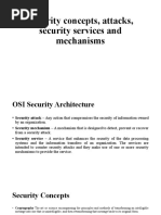 Security Concepts, Attacks, Security Mechanisms