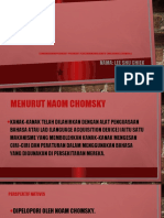 Sumbangsaran Peringkat-Peringkat Perkembangan Kognitif (Chomsky)