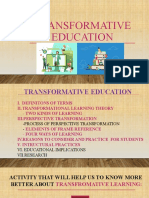 Transformative Education CHAPTER 7 LESSON 2