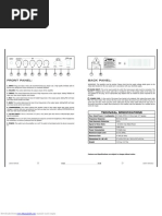 Back Panel: Front Panel:: Downloaded From Manuals Search Engine