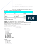 Identifying Nutrients Lab Report