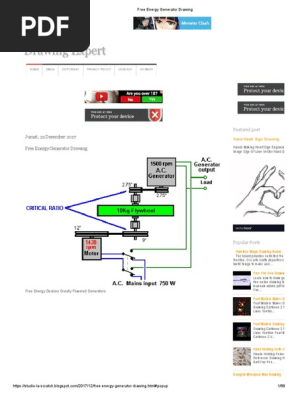 Free Energy Generator Drawing