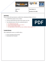 Hands-On Exercise No. 2 Batch-11 Digital Literacy Total Marks: 10 Due Date: 18-11-2021