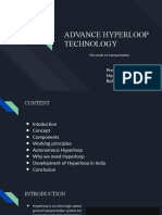 Advance Hyperloop Technology: Presented By: Meer Sameer Ali Rollno: 18D41A0361