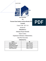 An Overview On "Income From Business and Profession ITO 1984" Taxation