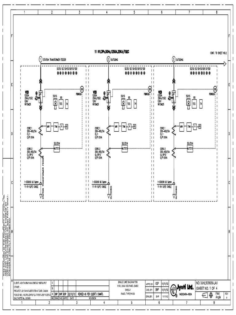 11 KV VCB DWG | PDF