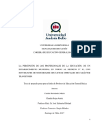 Hernandez C., Rojas C. (2017) LA PERCEPCIÓN DE LOS PROFESIONALES DE LA EDUCACIÓN, DE UN