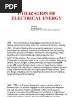 Utilization of Electrical Energy: B Avinash, Assistant Professor Department of Electrical and Electronics Engineering