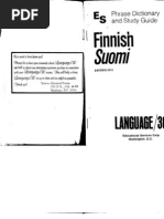 Finnish, Suomi (Language 30 - Phrase Dictionary and Study Guide, Photocopy)