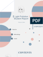 【 Light Pollution Student Report: Design by Qistina