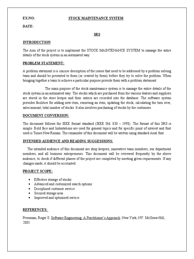 Toaz - Info Stock Management System PR | PDF | Databases | Use Case