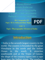 Physiographic Division of India