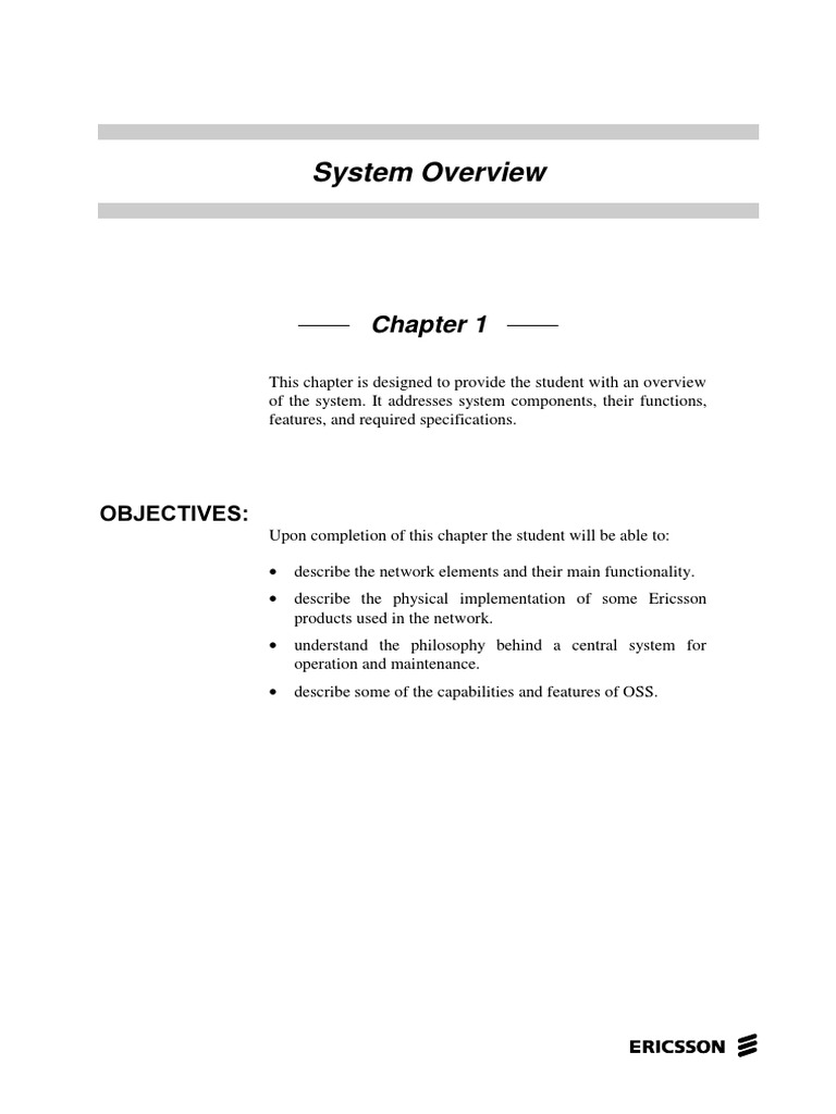 Ericsson GSM System Overview Guide | PDF | Computer Engineering ...