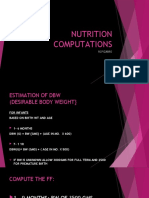 Nutrition Computations: Rcpizarro