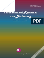 International Relations and Diplomacy (ISSN2328-2134) Volume 8, Number 08,2020