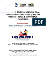 Kisi-kisi soal  Motorcycle Repair and Maintenance -LKS Wilker 1 Jatim Jan 2022