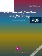 International Relations and Diplomacy (ISSN2328-2134) Volume 9, Number 06, 2021