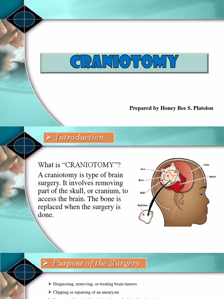 craniotomy case study scribd
