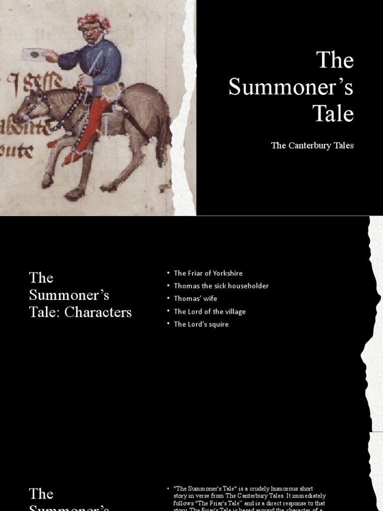 The Summoner's Tale PDF The Canterbury Tales