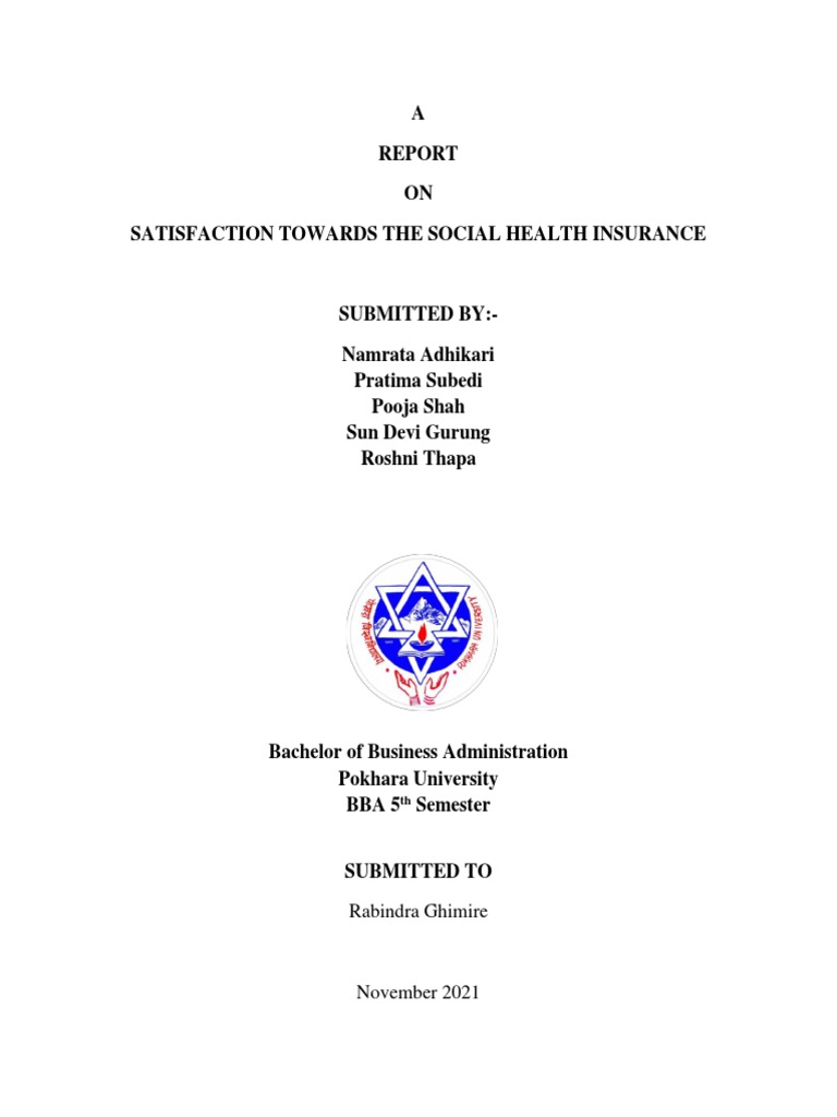 Community Satisfaction with Social Health Insurance | PDF | Health Care ...