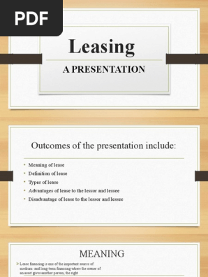 PPT_on_Lease_