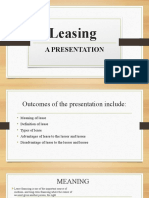 PPT on Lease