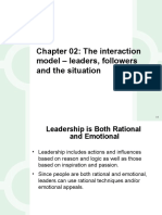 Chapter 02: The Interaction Model - Leaders, Followers and The Situation