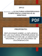 Sesión: Las Culturas Afroperuanas Competencia:Construye Su Identidad