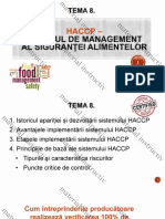 Tema 8. Bazele HACCP