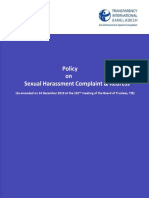 Policy on Sexual Harassment Complaint & Redress