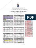 Calendario 2015-1 Laranjeiras Pos-Greve