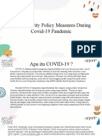 Food Security Policy Measures During Covid-19 Pandemic